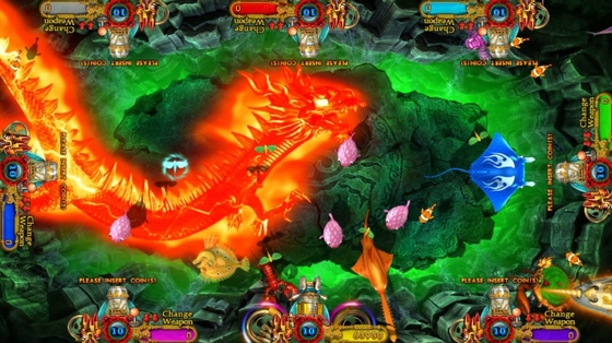Lion King Safari Fishing Machine Arcade Fish Shooting Game Board Software Kits For  Gaming Table