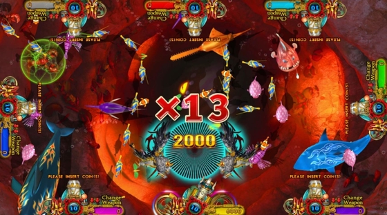 Lion King Safari Fishing Machine Arcade Fish Shooting Game Board Software Kits For  Gaming Table