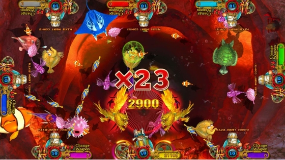 Lion King Safari Fishing Machine Arcade Fish Shooting Game Board Software Kits For  Gaming Table