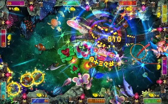LCD Arcade Fishing Shooting Game Software Wolf King  Hunter Fish  Games Board Kits