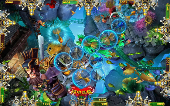 2021 High Profitable Win Money  Fishing Game Chopping Six Will Arcade Fish Shooting Games Board Kits For Sale