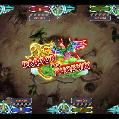 High Quality Customized  Entertainment Upright Fishing Game Dragon VS Phoenix Arcade Shooting Games Board Software