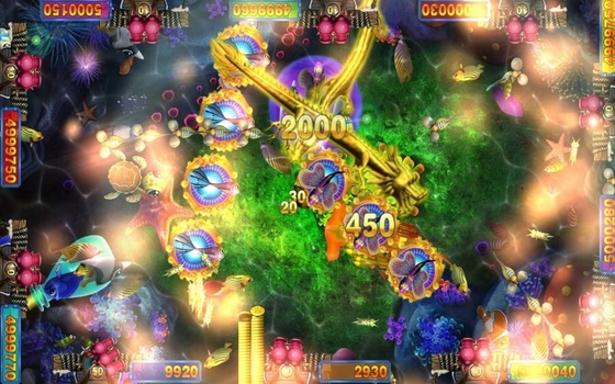 High Quality Fishing Hunter Game Fire Kirin Plus Version Coin Pusher  Arcade Fish Shooting Games Software Board