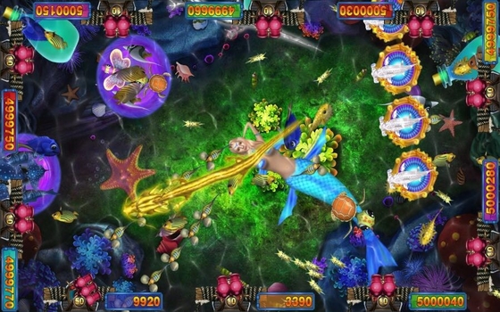 High Quality Fishing Hunter Game Fire Kirin Plus Version Coin Pusher  Arcade Fish Shooting Games Software Board