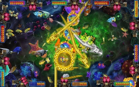 High Quality Fishing Hunter Game Fire Kirin Plus Version Coin Pusher  Arcade Fish Shooting Games Software Board