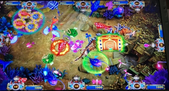  Fishing Game Machine Leopard Strike 3/4/6/8/10 Players Arcade Fish Shooting Games Software Board Kits For Sale