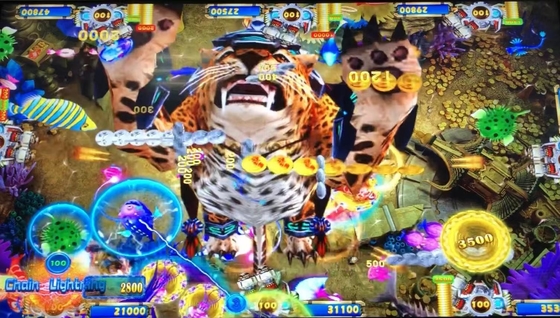  Fishing Game Machine Leopard Strike 3/4/6/8/10 Players Arcade Fish Shooting Games Software Board Kits For Sale