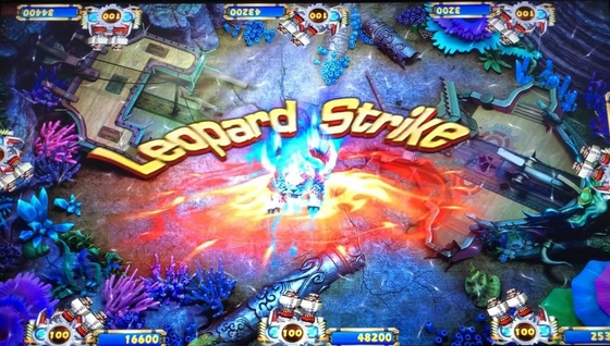  Fishing Game Machine Leopard Strike 3/4/6/8/10 Players Arcade Fish Shooting Games Software Board Kits For Sale