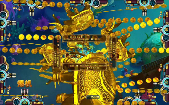 Wholesale Arcade Fish Shooting Games Panda Fishing Game Board Software For   Table Machine