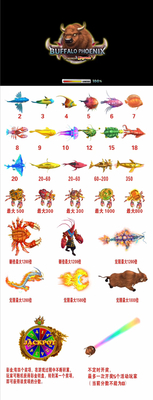 Fishing Game Board Unparalleled Jackpot  Phoenix Arcade Fish Shooting Games   Software kits