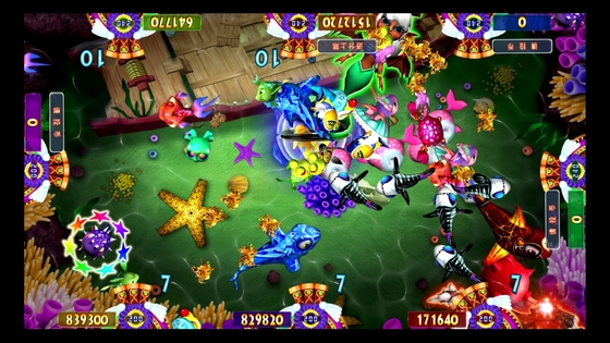Newest 3/4/6/8/10 Players Fish Games Vgame Fishing Beauty Mother Board  Machine Software Kits For Sale