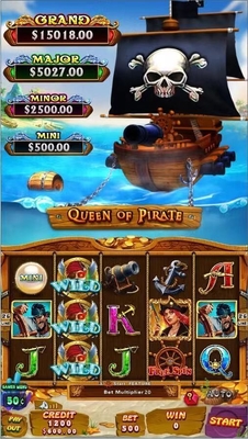 Queen Of Pirate Fire Link Slot Game Skilled Arcade Slot Machines
