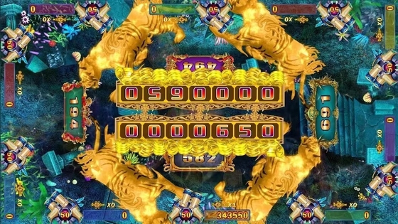 4p   Fish Table Machine 85 Inch Arcade Fish Shooting Games