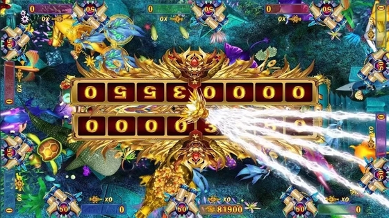 4p   Fish Table Machine 85 Inch Arcade Fish Shooting Games