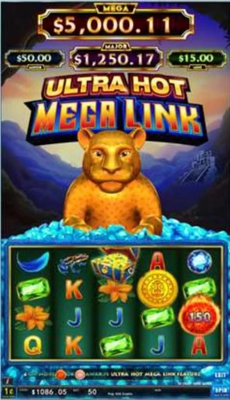 110V  Slot Machine Cabinet plastic Game Board Kits Megr Link 5 In 1