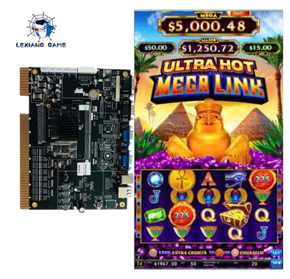 110V  Slot Machine Cabinet plastic Game Board Kits Megr Link 5 In 1