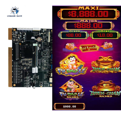110V Plastic Real Money  Slot Game Board Kits Machine Cabinet Red Envelope