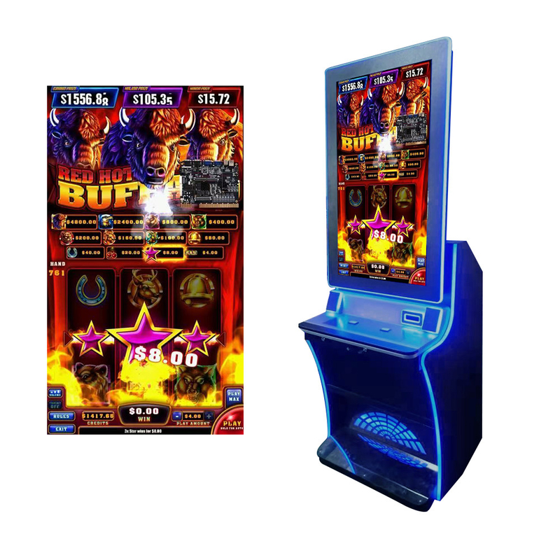 Red Hot Buffalo Touch Screen 43&quot; Slot Gambling Casino Software Machine Fusion 4 Game Board Kits For Sale