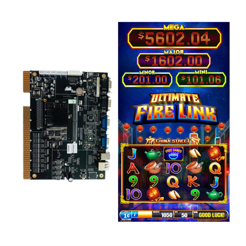 Slot Machine Video Game Fire Link China Street Vertical Screen  Arcade  Slot Game Board