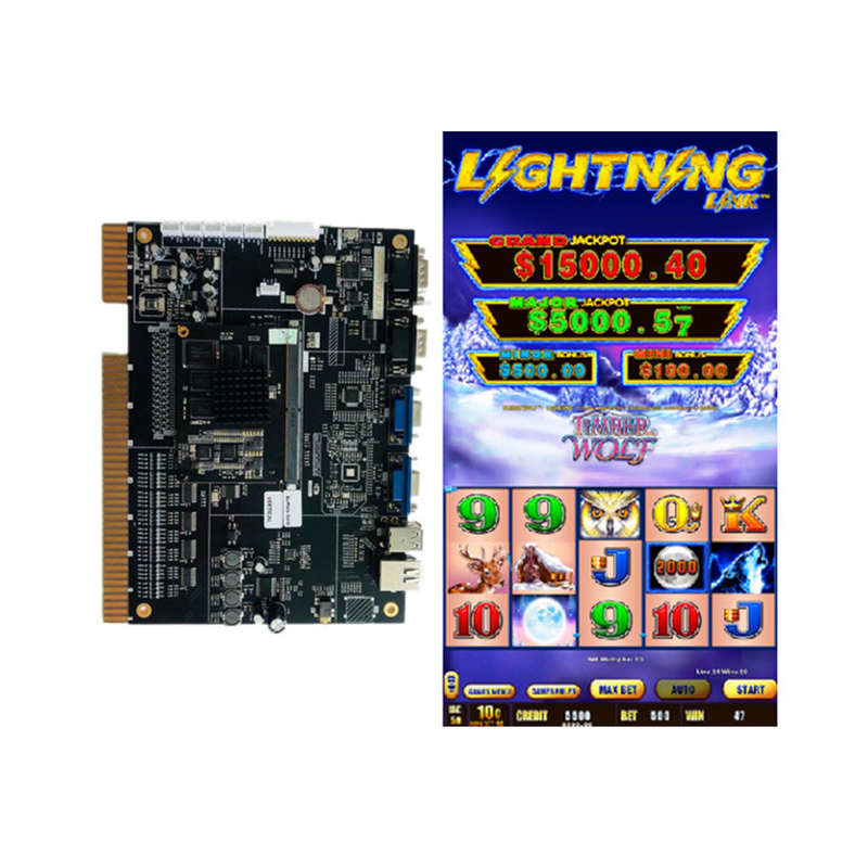 Lightninglink TIMBER WOLF Slot Game Machine Lightning Link Slot Game Arcade Machine Coin Operated Game Board