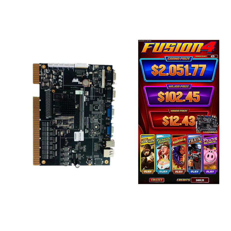 BEST SELLER USA Popular 5 in 1 Board Casino Slot Machine FUSION 4 Vertical Touch Screen Slot Game Board