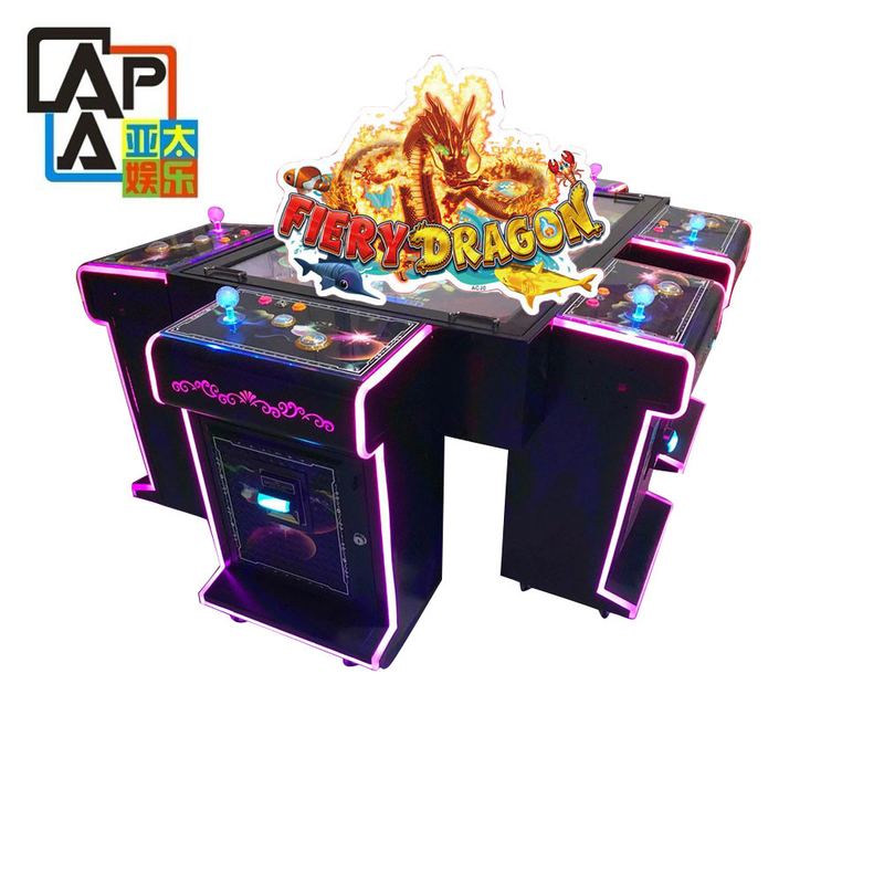 3/4/6/8/10 Players Simple Upright Fish Game Table Fiery Dragon Casino Machine Newest Luxury Cabinet