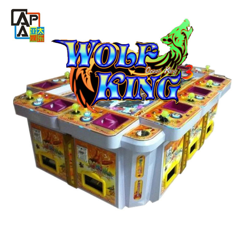 Wolf King Fish Hunter Arcade Machine Fishing Shooting Game Customized Table Machine For Sale