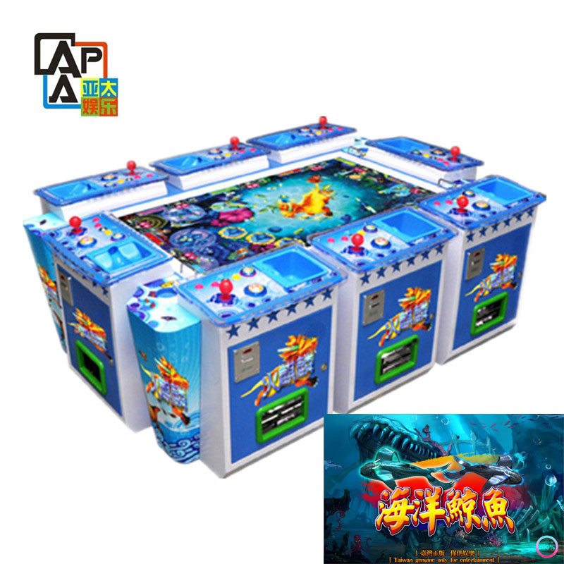 Sea whales 3/4/6/8/10 Players Table Arcade Fish Hunter Game Machine Gambling Cabinet For Casino