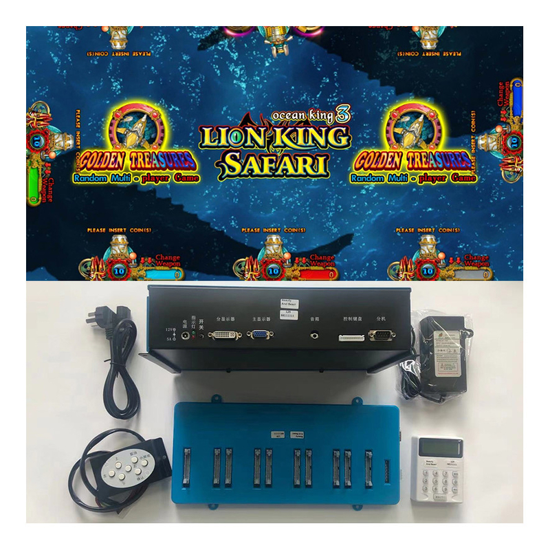Lion King Safari Fishing Machine Arcade Fish Shooting Game Board Software Kits For  Gaming Table