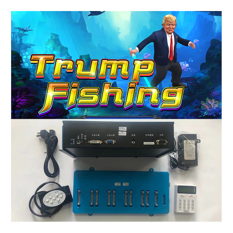 Factory Supply 55/86/98 inch Arcade Fish Shooting Games Trump Fishing Fishes Hunter Gaming Board Kits Software