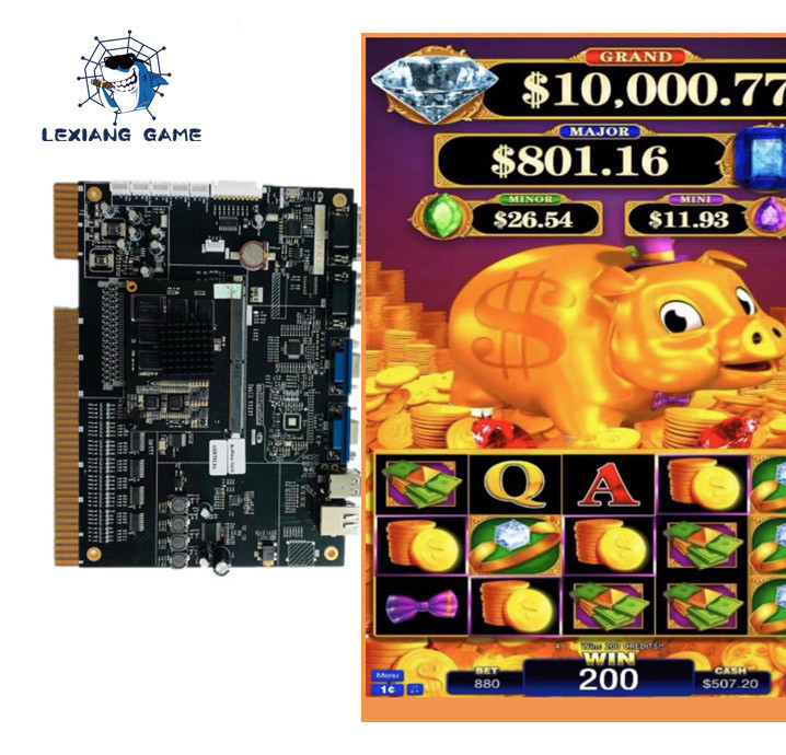110V Rakin Bacon Slot Machine Board Video Skill Casino Slot Games